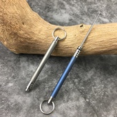 钛合金一体牙签剔牙神器水果签多功能防身户外随身防水密封牙签筒