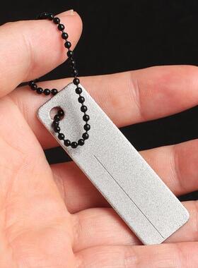 户外迷你磨刀器 超硬金刚石磨刀石EDC野营随身小装备磨鱼钩鱼钩锉