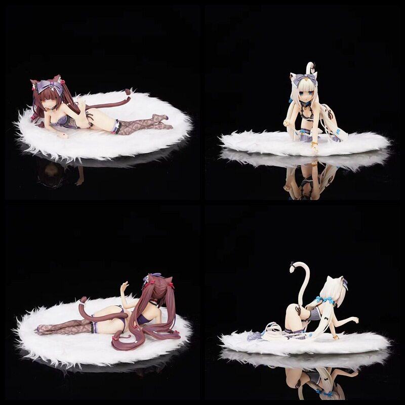 猫娘乐园 躺姿巧克力与跪姿香子兰 带毛毯摆件 盒装手办