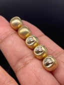 文玩老型珠 鲸落铜老型腰珠顶珠 文玩配饰