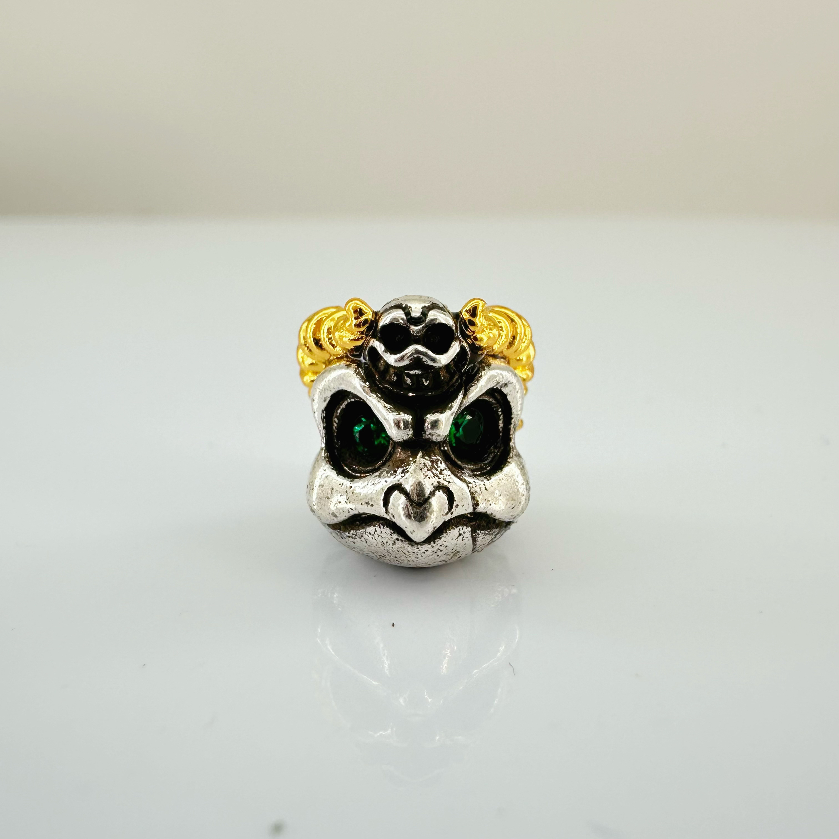 藏传大鹏鸟顶珠腰珠diy文玩配饰百香籽星月菩提佛手金刚猴头核尖