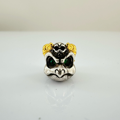 藏传大鹏鸟顶珠腰珠diy文玩配饰百香籽星月菩提佛手金刚猴头核尖