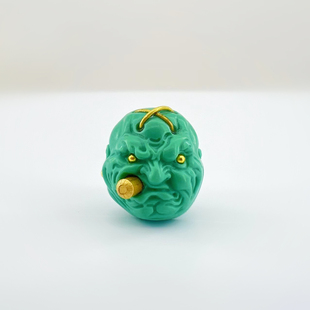 科技绿松石恶僧顶珠腰珠diy文玩配饰百香籽星月菩提佛手金刚猴头