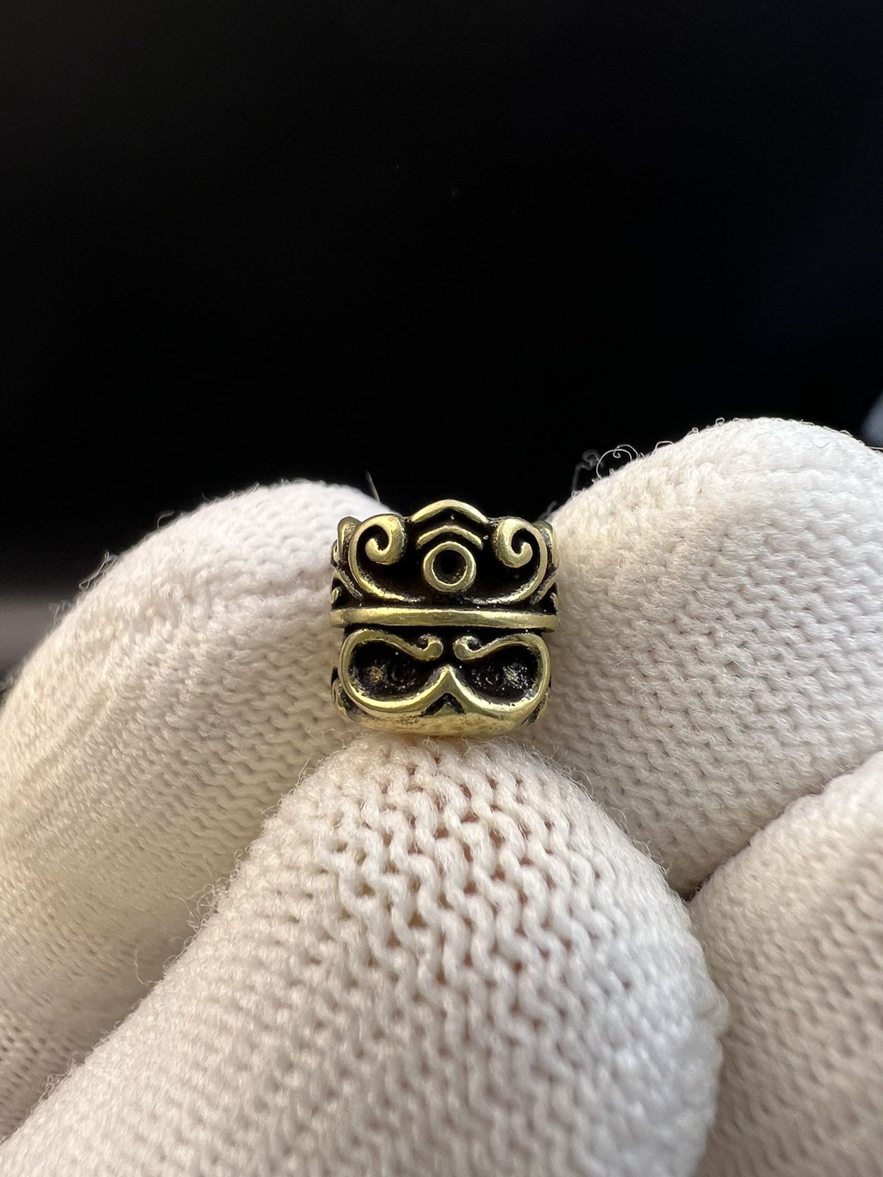 文玩阿呆顶珠腰珠，阿呆配珠，文玩配饰，铜阿呆。