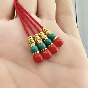 南红松石弟子珠,文玩配饰,百香星月佛手金刚猴头核尖文玩弟子珠