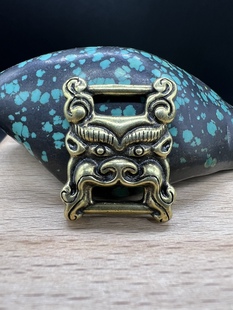 利马铜支巴扎经书扣侧挂吊坠，文玩配饰，藏传经书扣背运包挂挂件