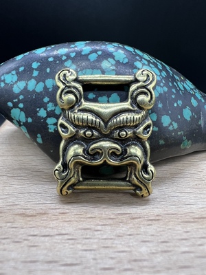 利马铜支巴扎经书扣侧挂吊坠，文玩配饰，藏传经书扣背运包挂挂件