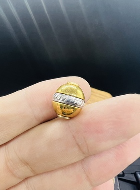 镀金汉堡珠顶珠腰珠，文玩汉堡珠，文玩配饰，可拆卸汉堡珠