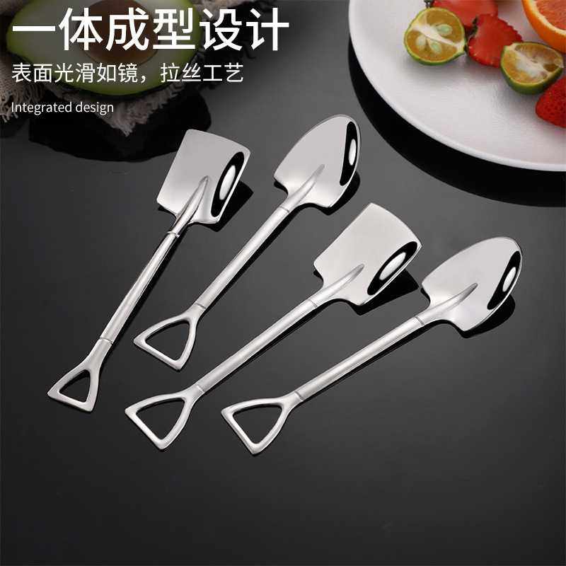 新款直销不锈钢西瓜勺子铁锹勺子家用创意甜品吃西瓜专用调羹可爱,餐饮具,西餐勺,淘宝优惠券,粉丝福利购,淘宝优惠卷