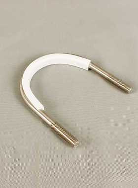 新款直销供应U型管夹轮船用热镀锌包氟管夹不锈钢U型管夹非标8