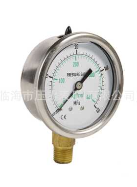 新款直销小型空压机储气罐y40y50y60y100压力表轴向径向气压表耐