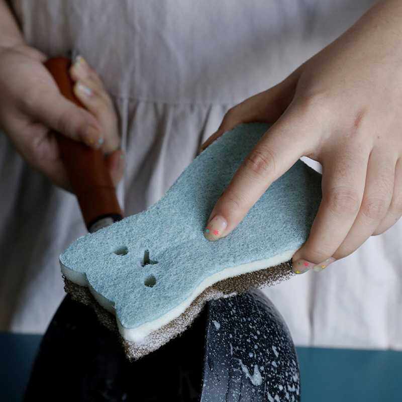 新款直销卡通三层洗碗海绵擦清洁海绵百洁布洗碗布厨房刷碗海绵块,家庭/个人清洁工具,海绵擦,淘宝优惠券,粉丝福利购,淘宝优惠卷