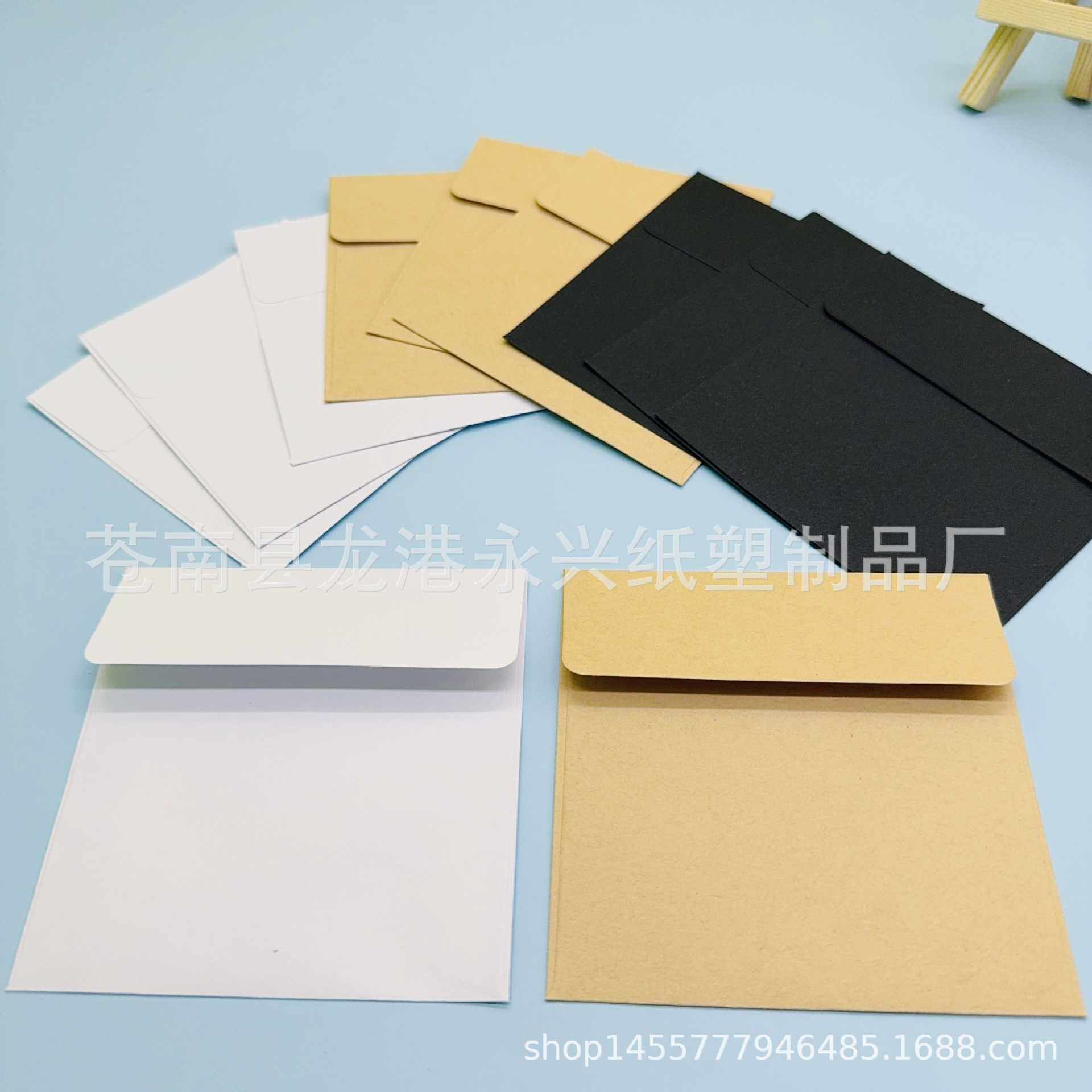 新款直销10×10cm复古方形迷你小信封西式小号牛皮纸邀请函文艺