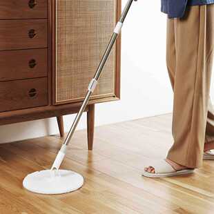 新款直销蓝小鱼免手洗拖把 清污分离双水箱拖把懒人拖一甩净 旋转