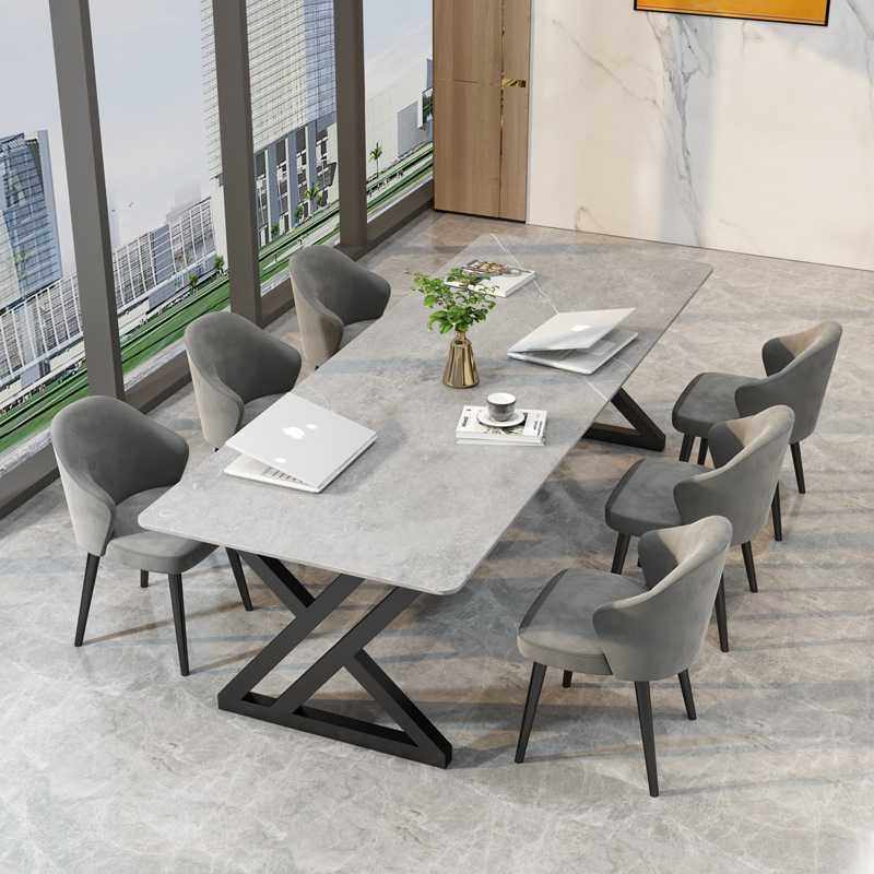 新款直销简约现代岩板会议长桌椅组合轻奢条形工作台办公接待大理,商业/办公家具,会议桌,淘宝优惠券,粉丝福利购,淘宝优惠卷