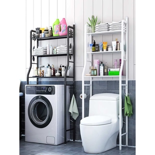 新款直销卫生间马桶落地置物架坐便器上面的储物神器放洗衣机顶上