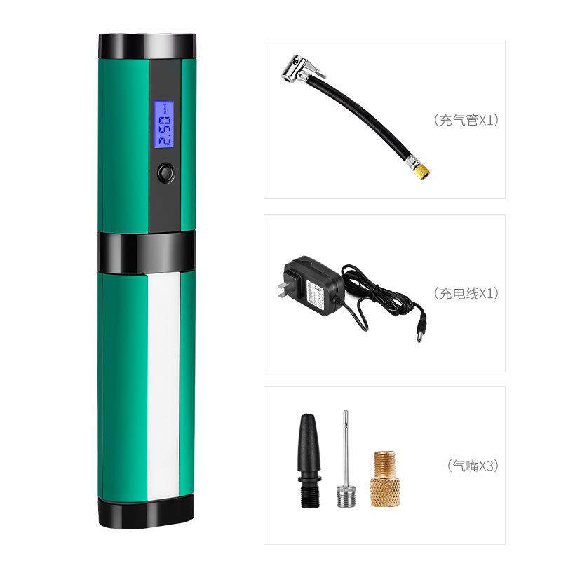 新款直销无线充气泵 便携智能汽车电动车自行车打气筒 迷你高压电
