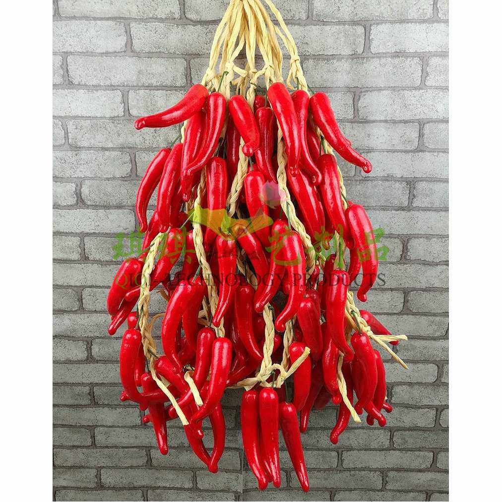 新款直销仿真泡沫红辣椒蔬菜挂串 农家乐装饰品仿真植物 幼儿园装,家居饰品,仿真花/假花,淘宝优惠券,粉丝福利购,淘宝优惠卷