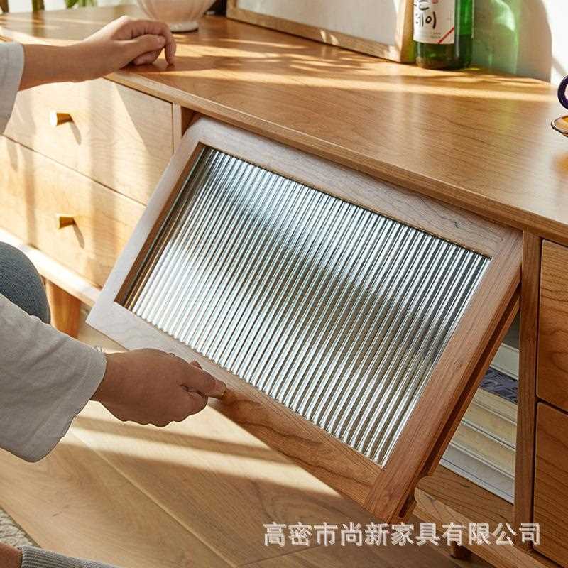 新款直销北欧客厅樱桃木电视柜全实木茶几组合小户型现代简约视听