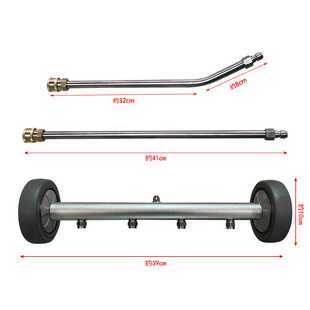 新款直销跨境汽车底盘清洗4000psi高压喷头路面清洁水扫帚多功能