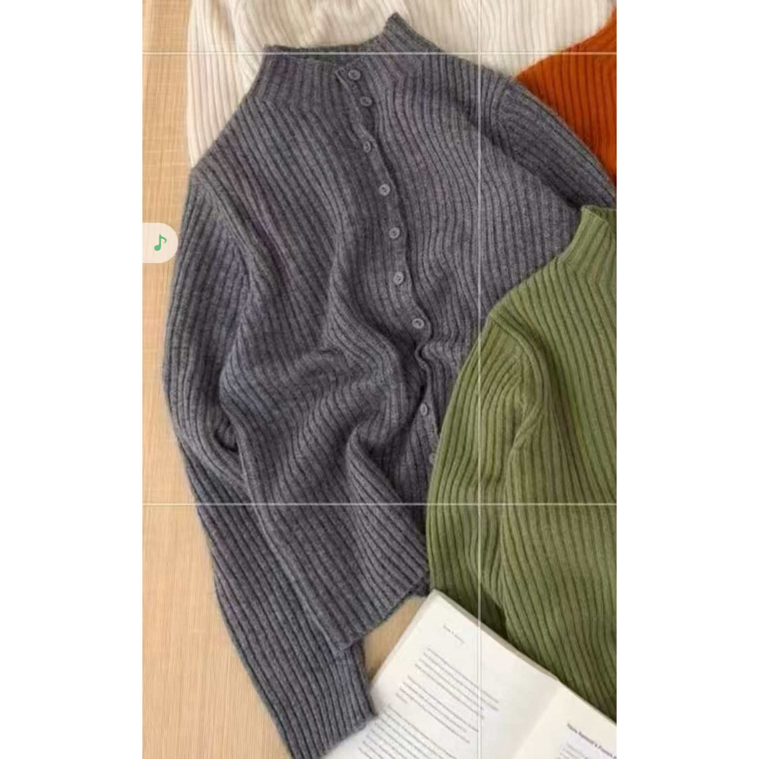 【高定版排扣开衫】新款高定版高级版排扣针织开衫x531