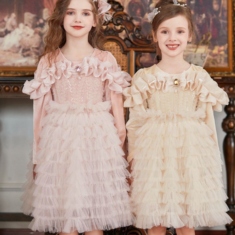 小女孩生日派对礼服公主裙
