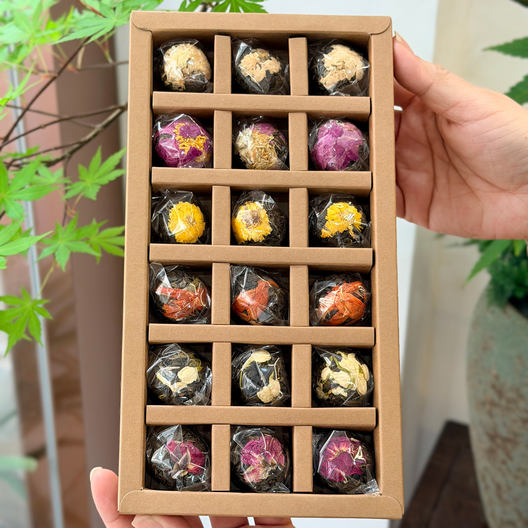 礼盒云南伴手礼普洱茶生茶龙珠花茶茉莉百合牡丹黄菊玫瑰白菊龙珠