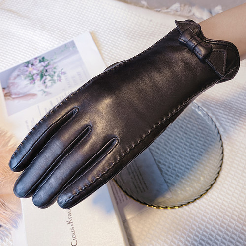 分指手套山羊山羊皮真女士