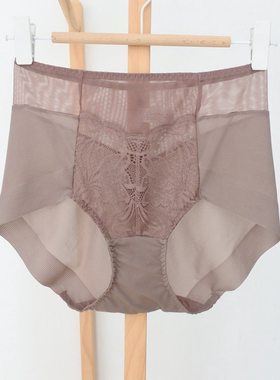 满59自动包邮韩单纯属元咖紫色中高腰包臀无痕高端女款三角裤