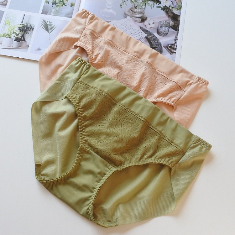 满59自动包邮绵柔柔丝滑亲肤舒适弹力好元单两色无痕包臀女三角裤
