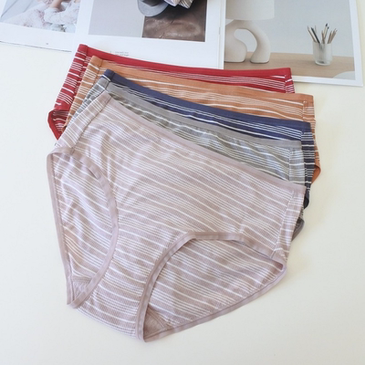 满59包邮韩单经典高端纯元再生纤维素纤维中高包臀小无痕边三角裤