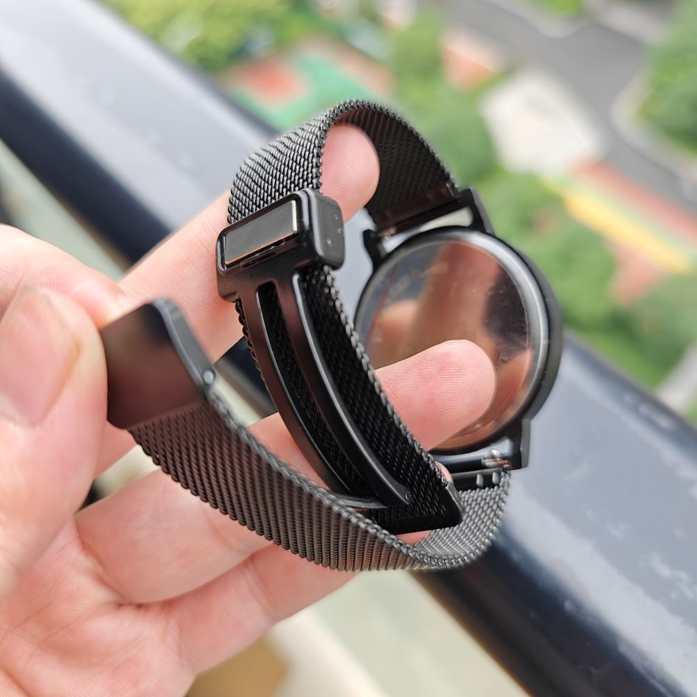 磁吸扣表带适用华为手表gt2金属GT3pro男watch34小米佳明荣耀oppo