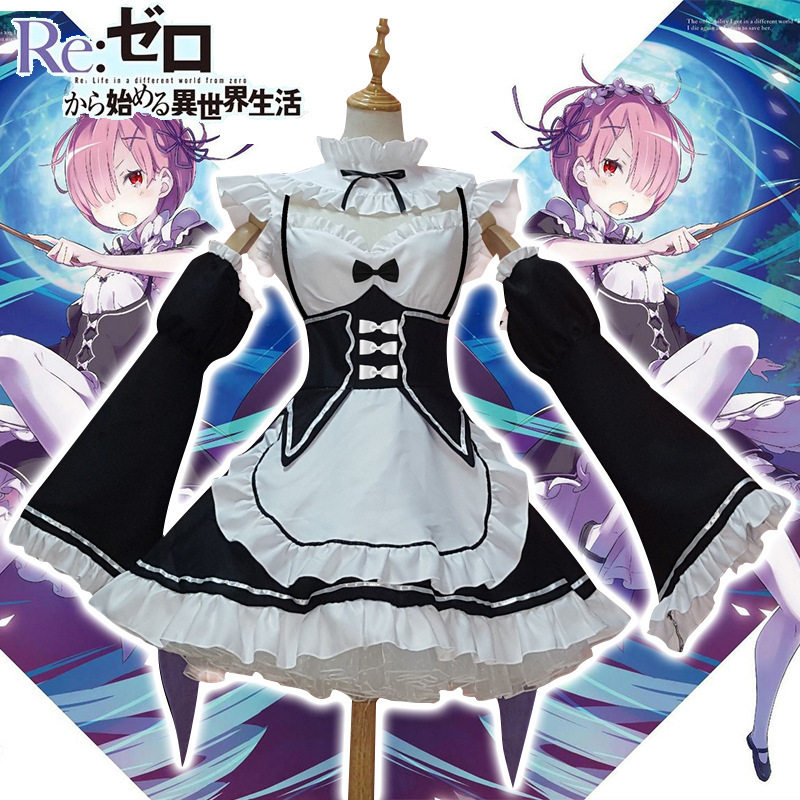 Scratch Different world life Leimu Rem Ram cosplay Women's wear Maid Wig full setin the Women's clothing/Boutique , Costume/National costume/Stage costumes , National costume/Costumes  category - from Buy2taobao.com to provide professional Taobao agent buy service