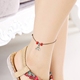 宫铃脚链纯银女款 甜美夏百搭文艺小清新简约森系饰品送闺蜜带铃铛