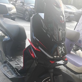 适用于爱玛A7pro电动车定风翼改装 饰件 配件车头风刀平安燕立体装