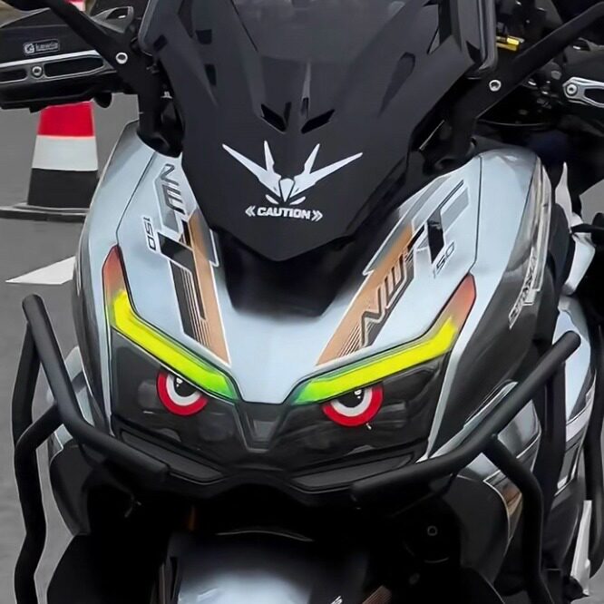 适用五羊本田NWT150车头炫彩灯膜防水防刮装饰贴眼睛眉毛饰品配件,摩托车/装备/配件,贴纸/贴膜,淘宝优惠券,粉丝福利购,淘宝优惠卷