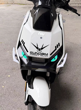 适用小牛FXT/FX电动车头恶魔眼睛贴纸装饰定风翼配件改装车贴拉花