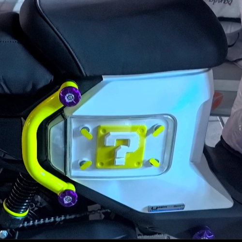 适用小牛Umax/U2车身3d立体问号软胶装饰贴电动车通用防撞防刮贴