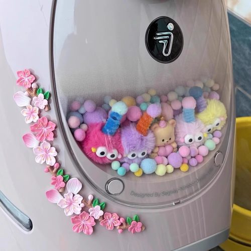 适用九号Q3 85C/80C/Qz3mix车头太空舱小毛绒球装饰饰品配件创意