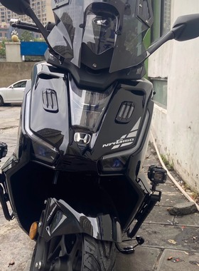 适用于五羊本田NWG150车头鲨鱼鳃改装车贴摩托车亚克力标志装饰