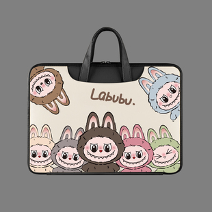 适用于小米华为华硕电脑包手提抗震苹果13.3寸简约好看14笔记本保护套15.6戴尔联想拯救者游戏本防水内胆包女