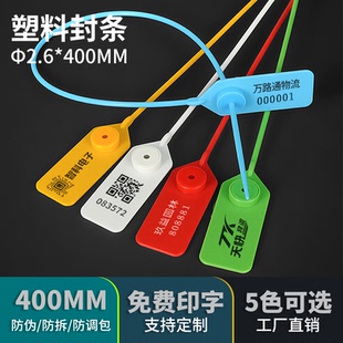 一次性塑料锁扣防拆封条苗木标签扎带物流货车铅封煤炭集装箱封签