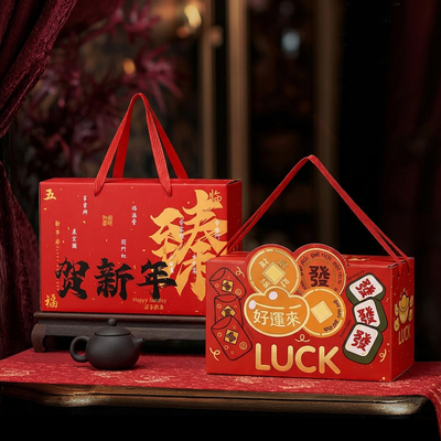 腊味礼品盒包装盒水果包装腊味香肠卤肉熟食高档新年礼盒定制logo