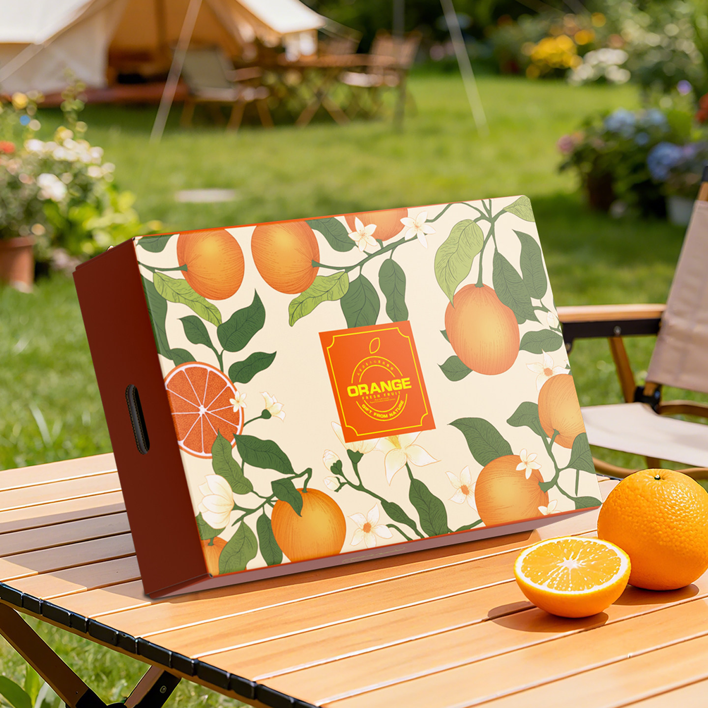 高档橙子礼盒包装盒赣南脐橙果冻橙天地盖柑橘礼品盒水果空盒定制