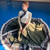 新款 女成人洗衣歌踩点舞服学生艺考练功服考级服 藏族舞蹈演出服装