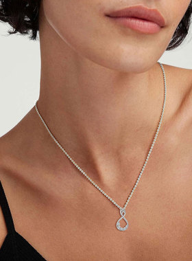 尚美伯爵欧美尚美伯爵永恒无限大符号项链小众s925纯银缠绕式设计