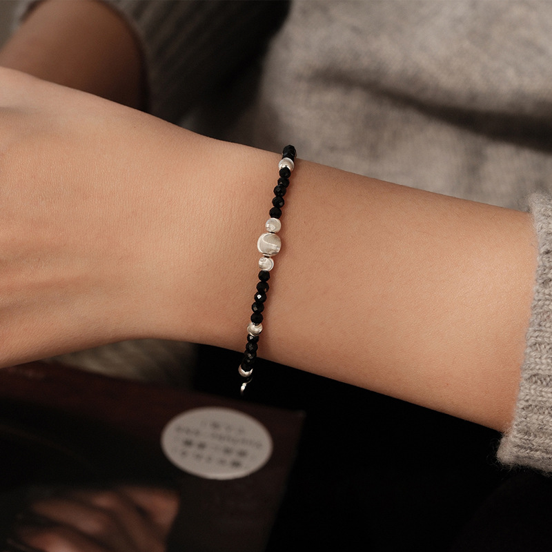 s尚美伯爵黑尖水晶猫眼珠