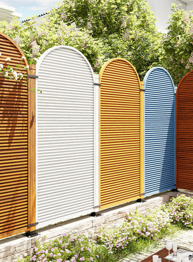 室外花园木质围栏栅栏户外庭院防腐木围墙楼顶露台护栏屏风隔断墙