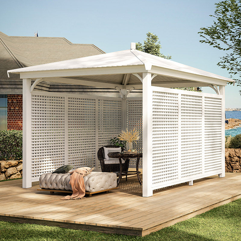 中式四角凉亭户外遮阳棚庭院花园防腐木小木屋别墅室外阳光房亭子