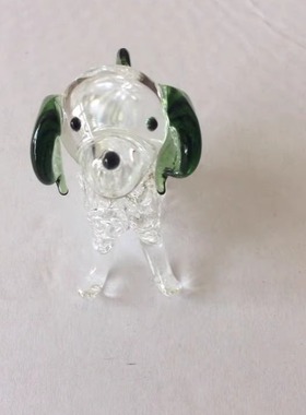 生肖狗水晶玻璃工艺品